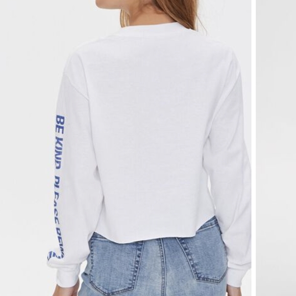 Forever 21 Blockbuster Video Long Sleeve Crop - Picture 3 of 6
